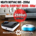 NEATO BOTVAC D85 + FILTRY DLA ALERGIKÓW + Kurier za pobraniem 0zł  - Warszawa Sklep z robotami odkurzającymi Neato. (1)
